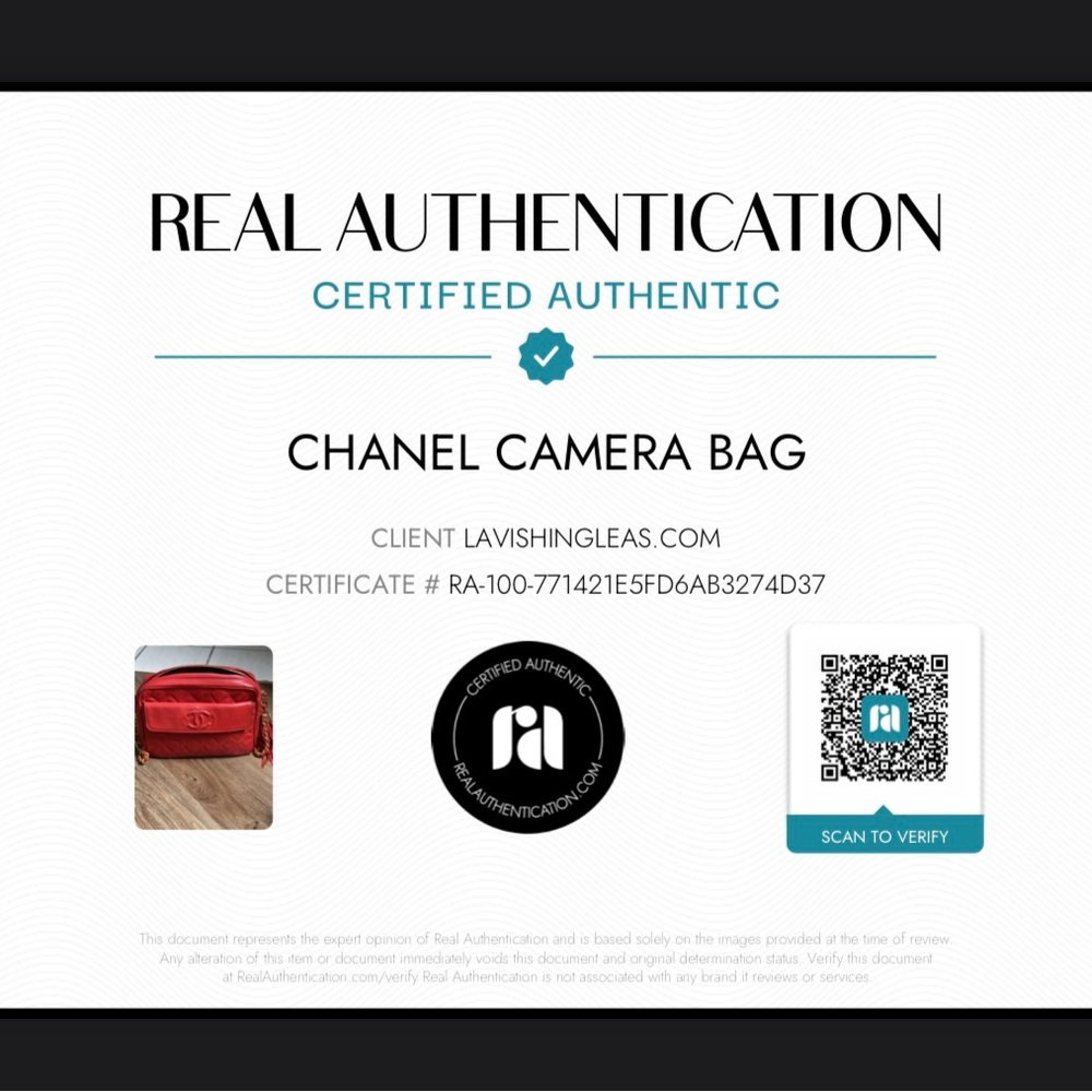 Chanel Red Quilted Leather Crossbody Bag - Picture 7 of 7